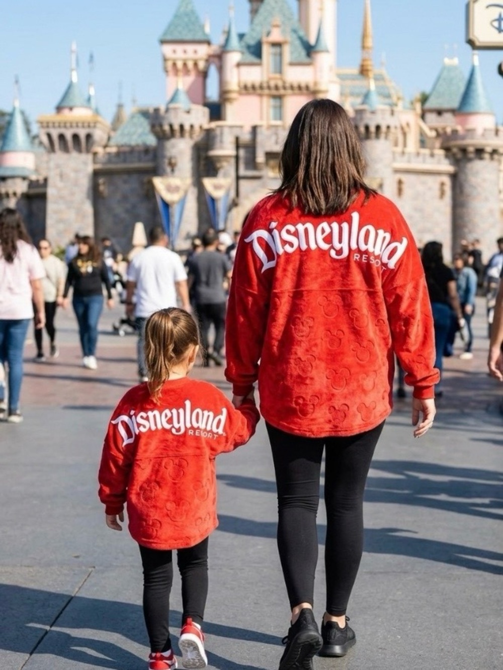 Disneyland Disney Resort Plush Fleece Spirit Jersey Long Sleeve Sweater Shirt XL